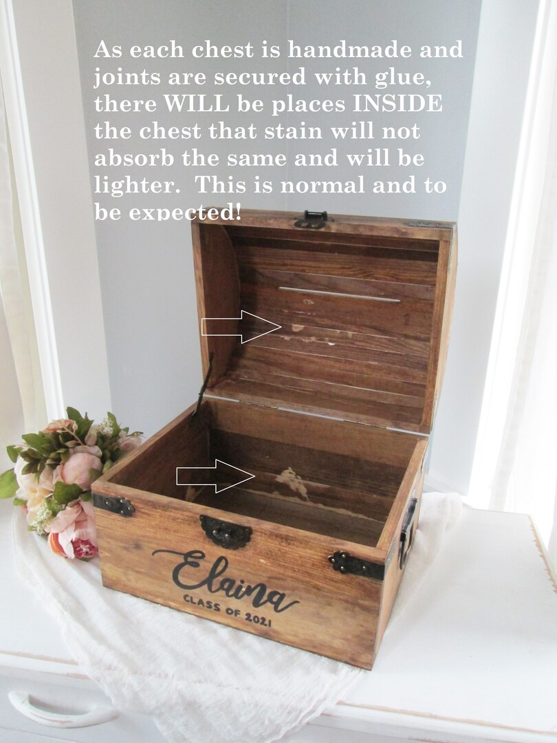 Personalized graduation card chest with locking and slot options, gift for graduate, college grad keepsake gift, dorm room decor | MakerPlace by Michaels Personalized graduation card chest with locking and slot options, gift for graduate, college grad keepsake gift, dorm room decor | MakerPlace by Michaels